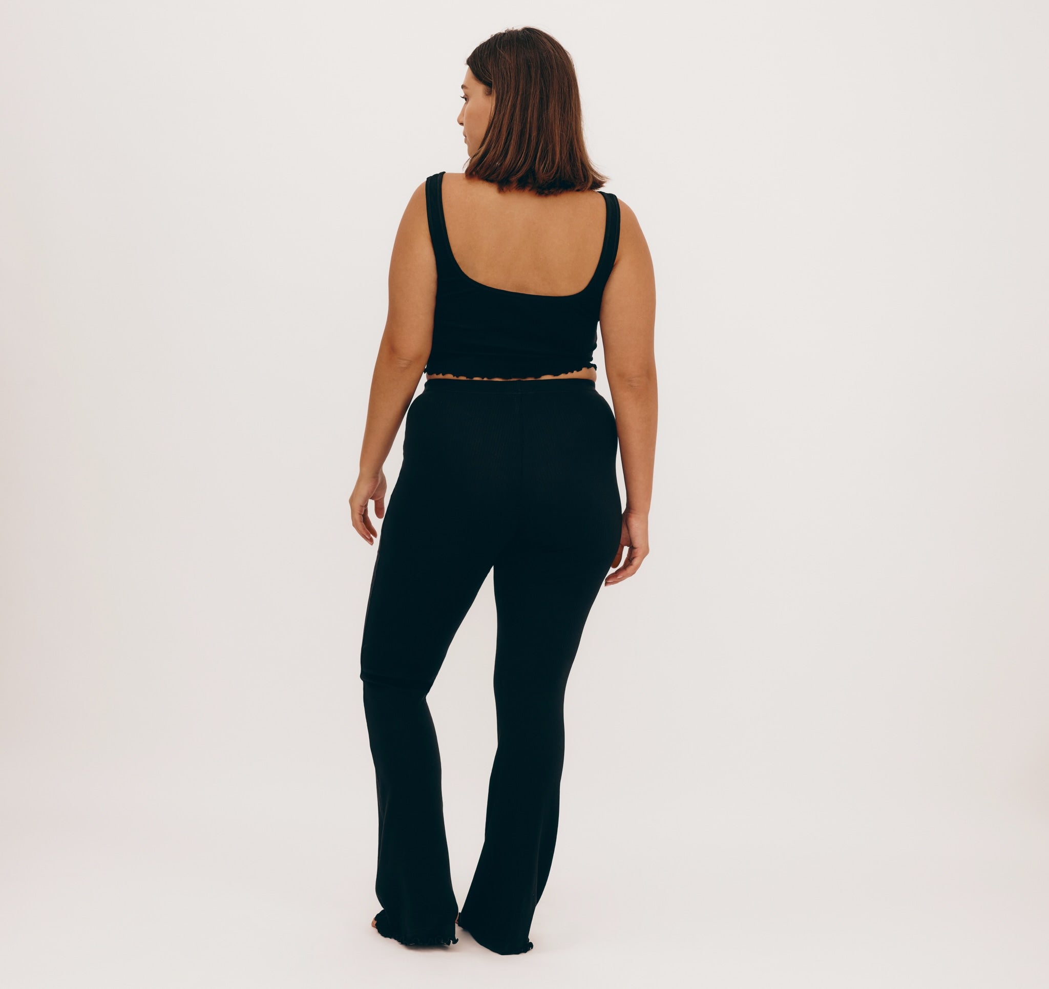 ORGANIC COTTON<br>Core Bold Rib Ruched Tank Top