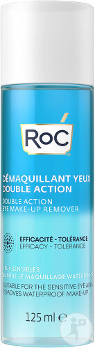 RoC Démaquillant Yeux Double Action Peaux Sensibles Flacon 125ml