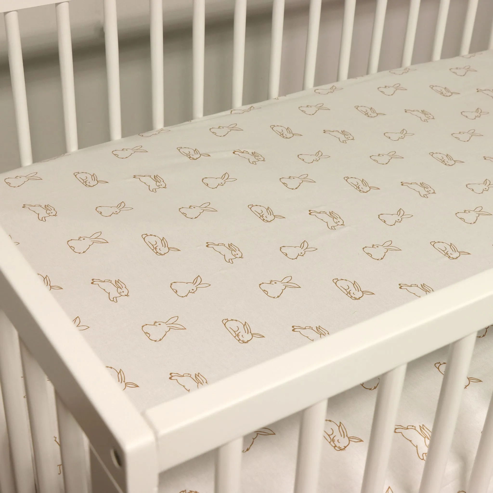 Origami Maison Drap Contour pour Lit de Bébé - Jolis Lapins