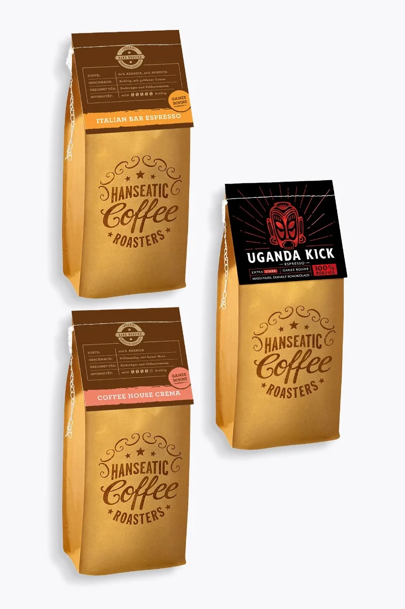 Hanseatic Coffee Roasters Espresso Probierpaket 750g