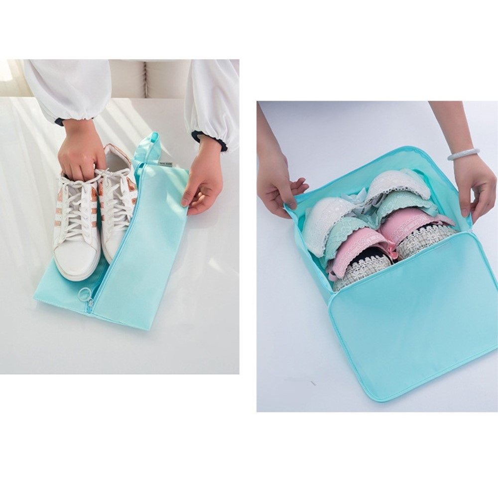 (8er Set) Reise Aufbewahrungsbeutel Tasche für Reisegepäck - Rosa