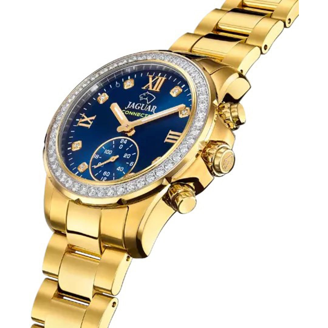 Jaguar Connected Lady Goldig / Blau 37mm