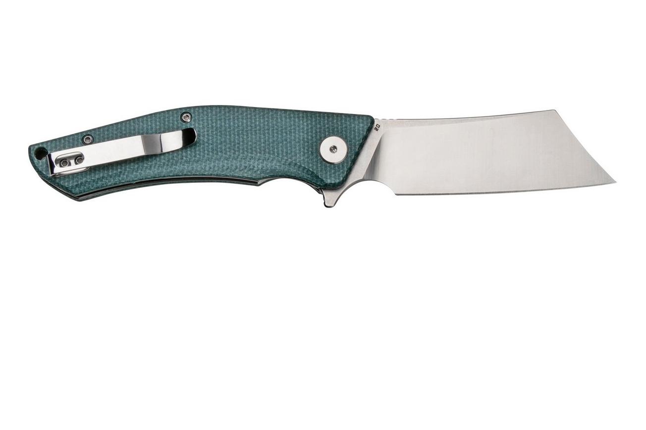 Bestech Cubis BG42C Stonewashed & Satin, Blue Micarta, zakmes
