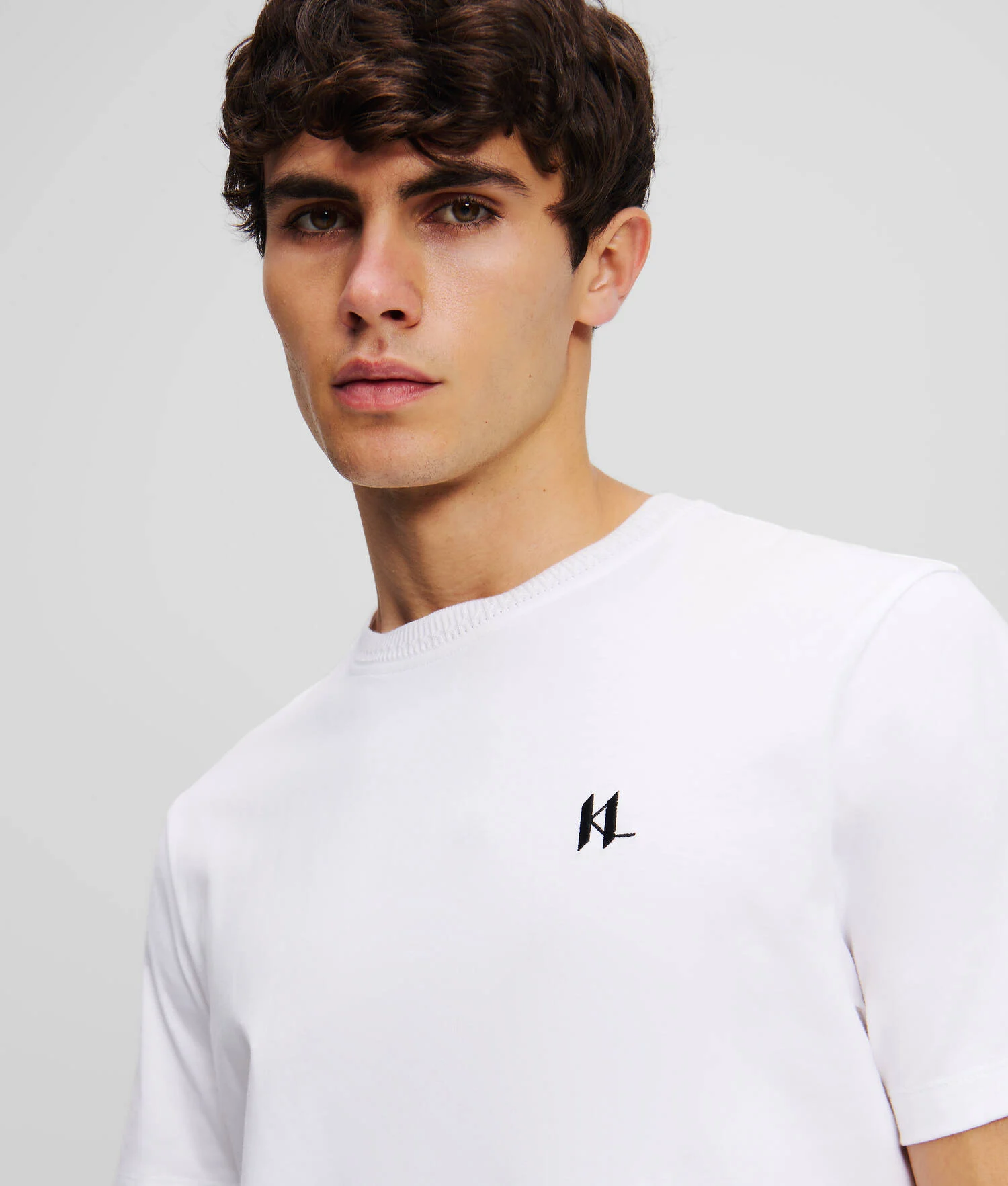 T-SHIRT KL MONOGRAM - Blanc