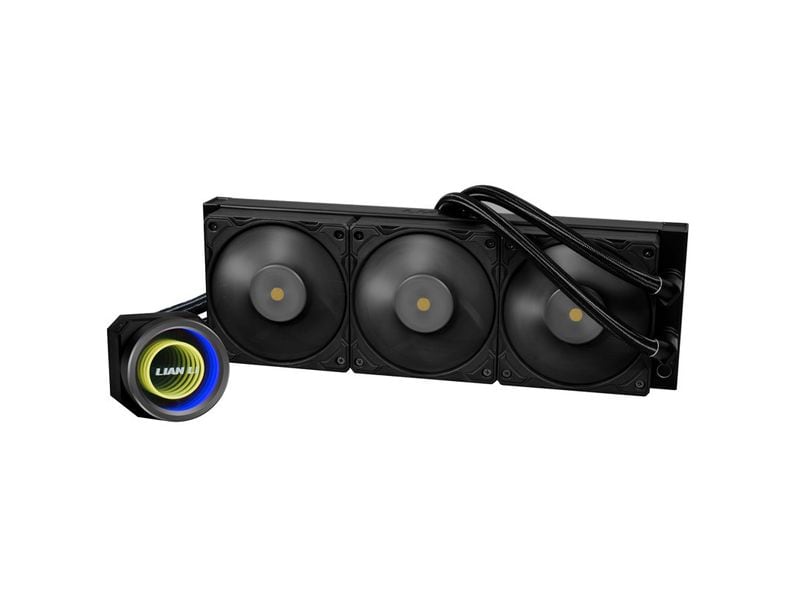 Lian Li Wasserkühlung Galahad II 360 Trinity Schwarz Wasserkühler für Intel und AMD Prozessorsockel mit leisen RGB-Lüftern