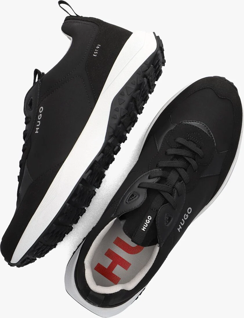 HUGO zwarte hugo lage sneakers kane runn