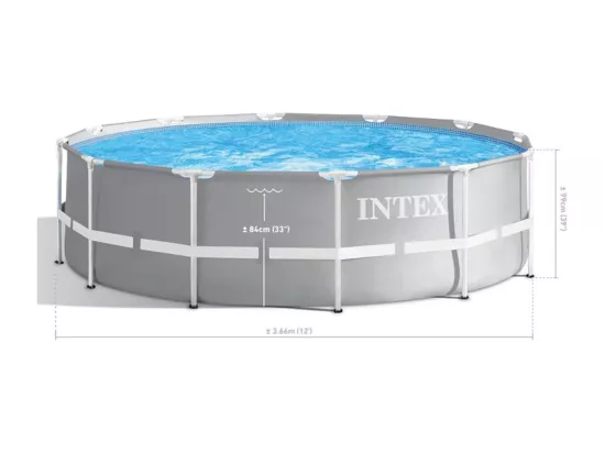 Piscine tubulaire Prism Frame ronde 3,66 x 0,99 m - Intex