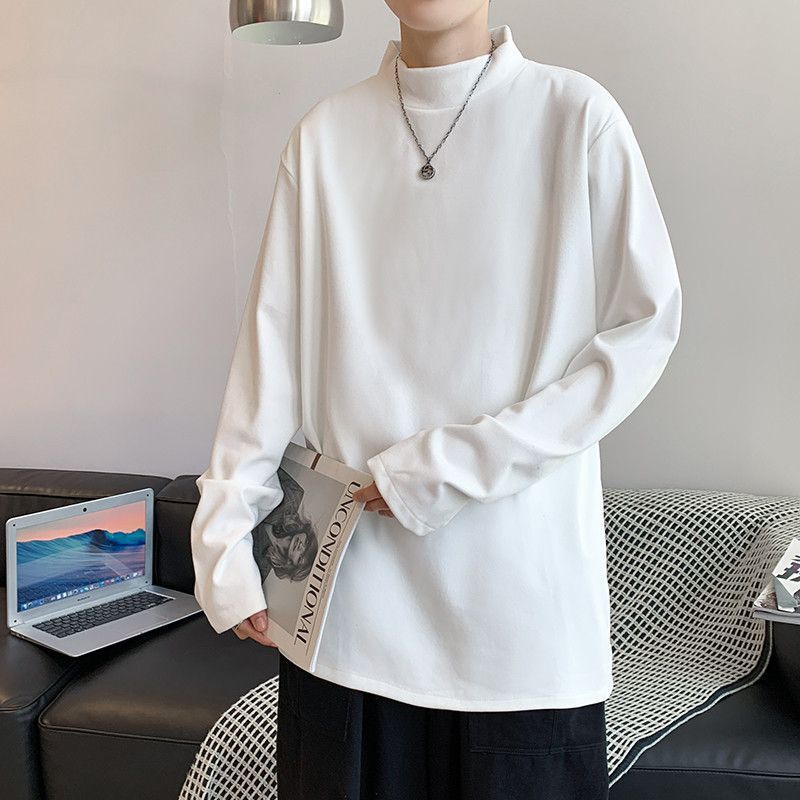 Hushgrain - T-shirt met lange mouwen en mock-neck