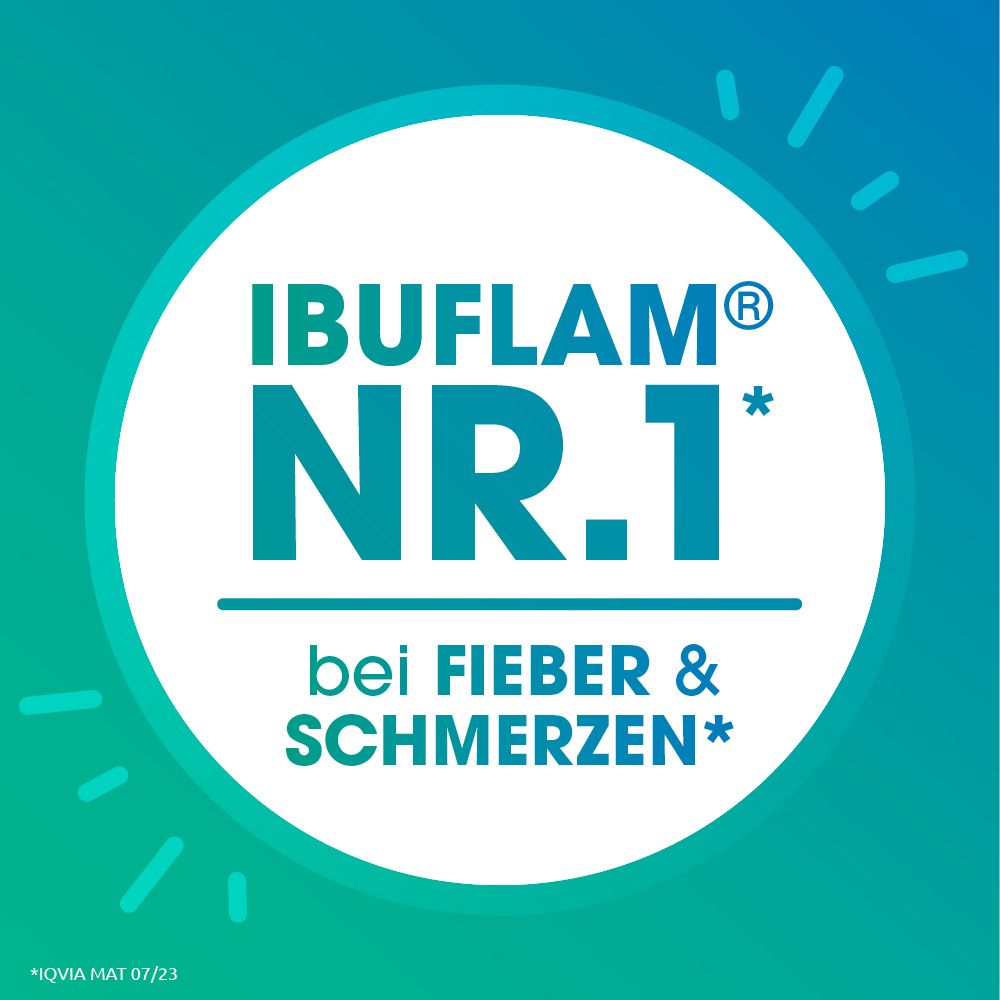 Ibuflam® Kindersaft 20 mg/ml bei Fieber und leichten bis mäßig starken Schmerzen