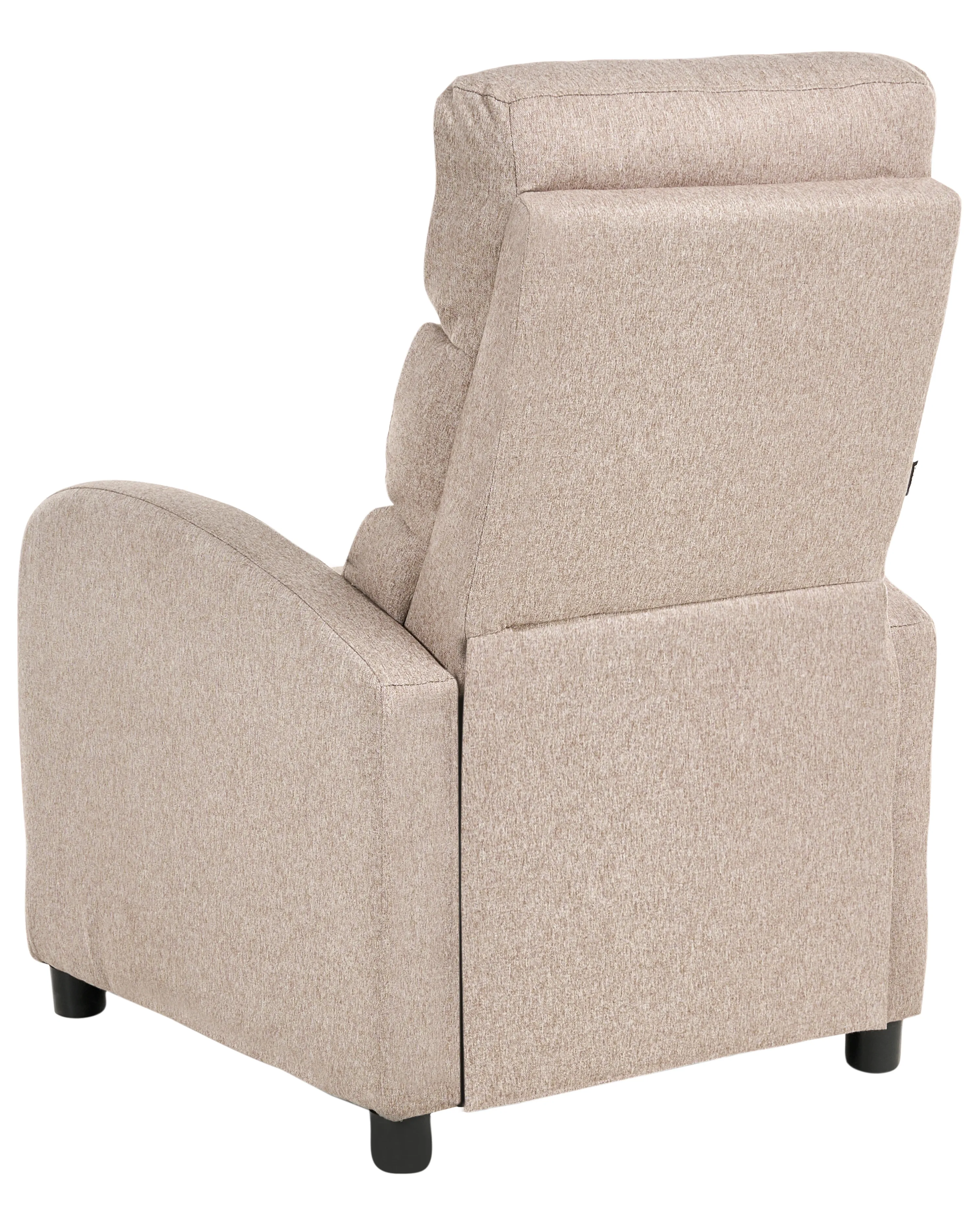 Relaxfauteuil OTUS inclusief voetensteun Stof Taupe