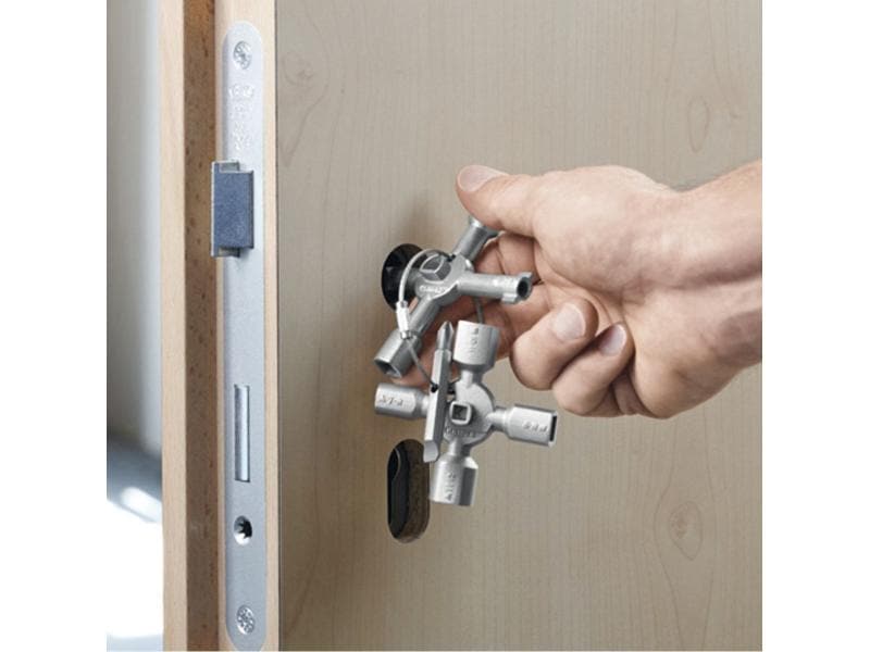 Knipex Schaltschrankschlüssel TwinKey Schaltschrank-Schlüssel für alle gängigen Schliesssysteme und Grössen