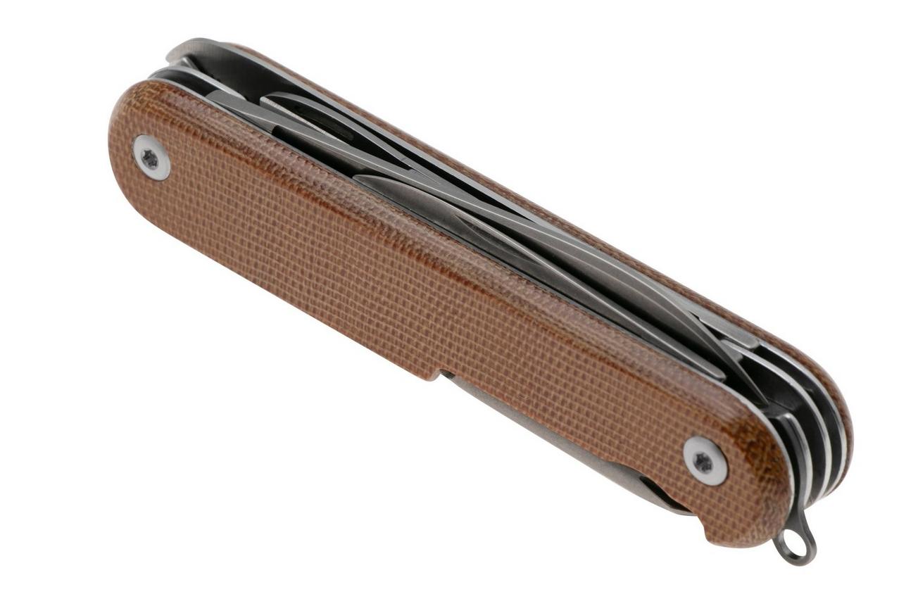 MKM Malga 5 MP05MAG-NC Magnacut Natural Canvas Micarta, zakmes