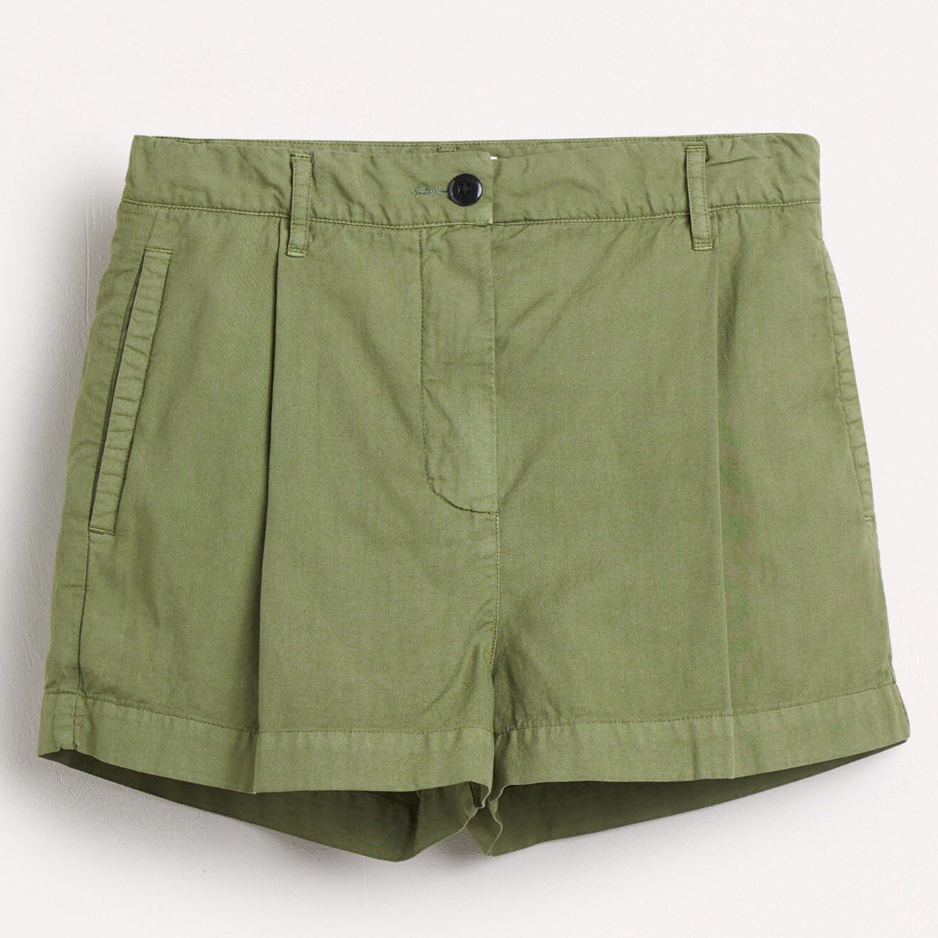 Bellerose Short Palma en Coton mélangé vert kaki
