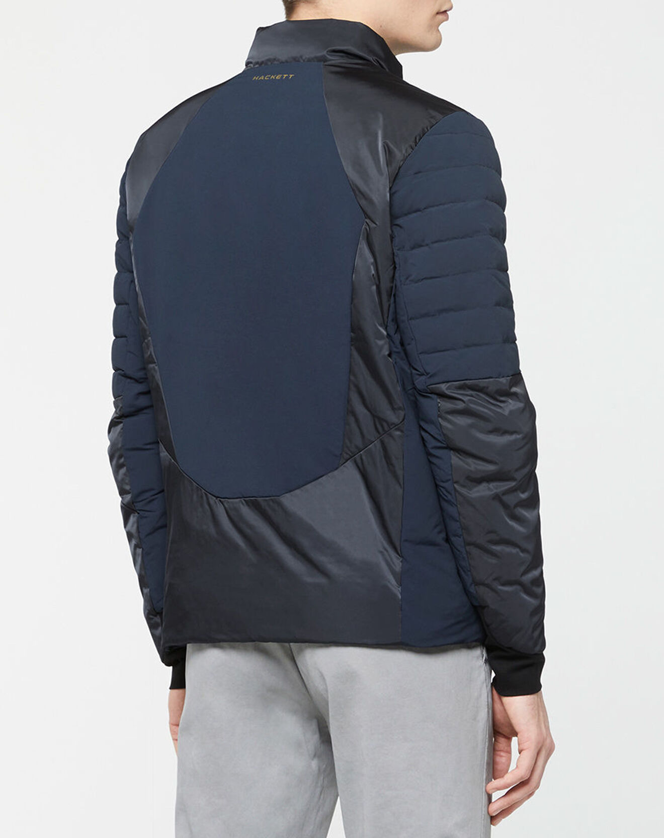 Hackett London Blouson Motard Aston Martin Racing bleu