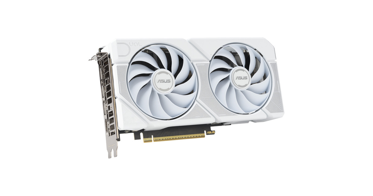 ASUSDUAL GeForce RTX 5060 Ti OC WHITE 8G grafische kaart  (Wit, 3x DisplayPort, 1x HDMI)