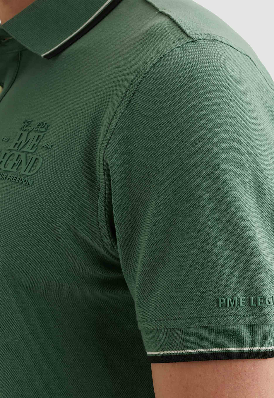 PME Legend Piqué Artwork Polo