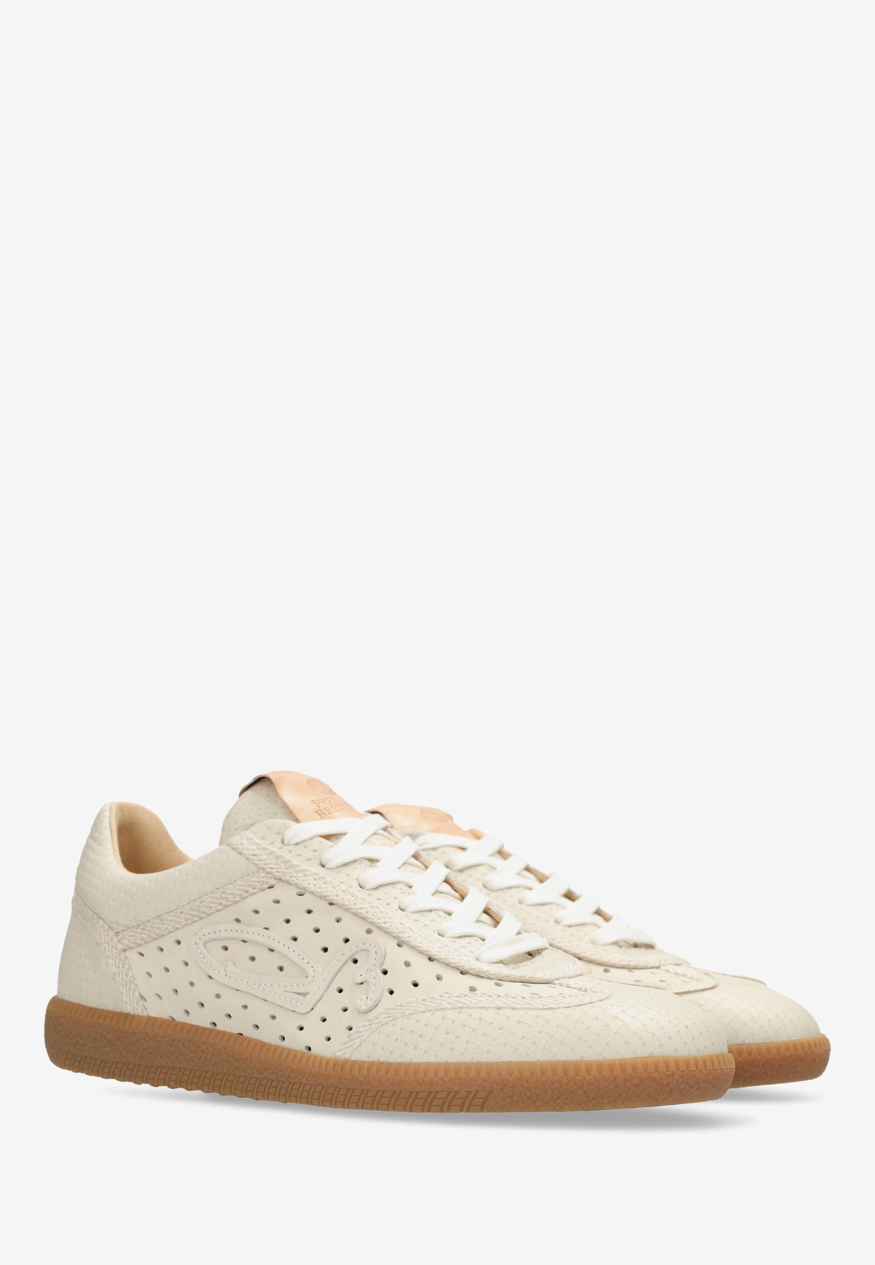 PEARL RAFFI Sneaker leather Off White