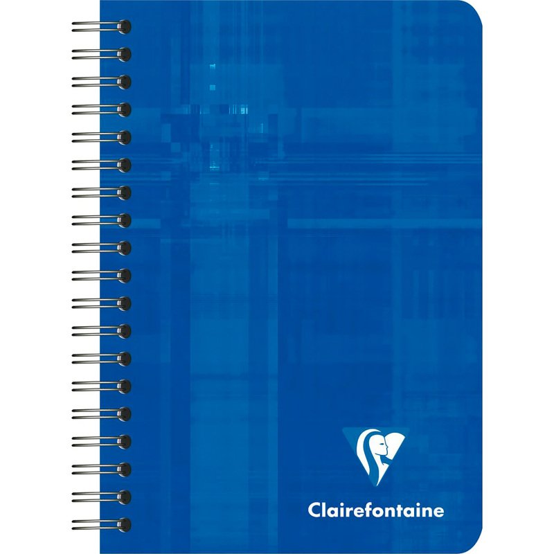 Carnet spirale Clairefontaine 9 x 14 cm 180 pages ligné - Assortis