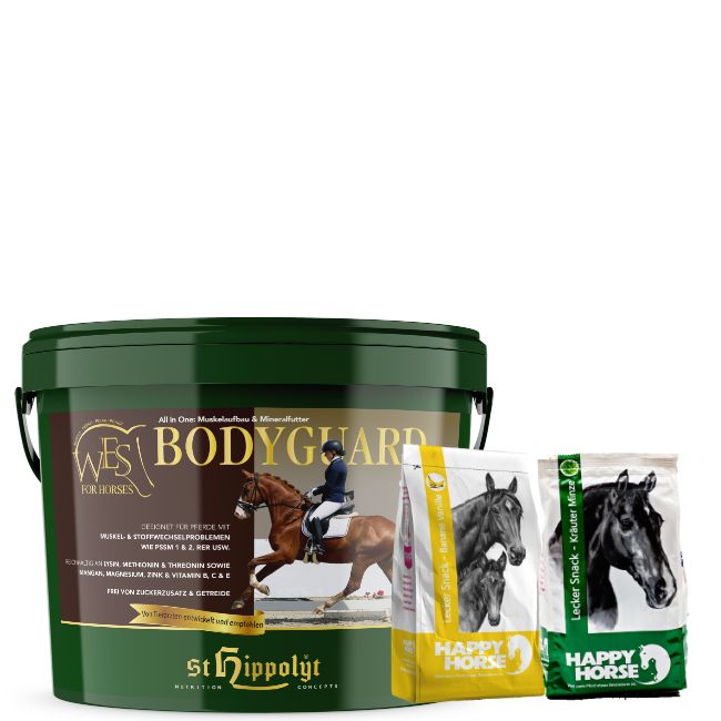 St. Hippolyt WES for Horses - Bodyguard 10 kg & Lobs Belohnungswürfel 2 x 1 kg geschenkt