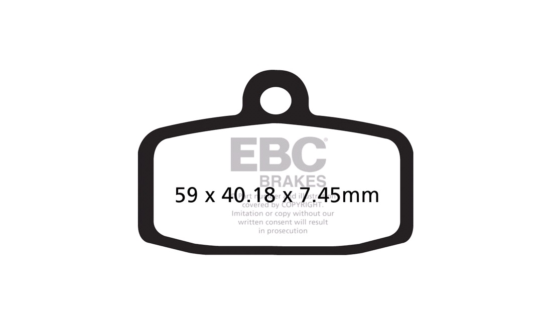 Bremseklodser for EBC R, SX85 12<