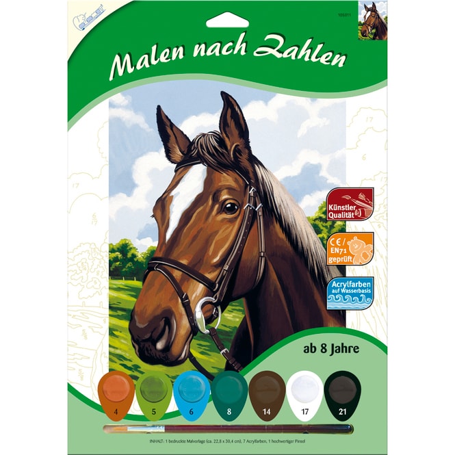 Malen nach Zahlen Pferdekopf