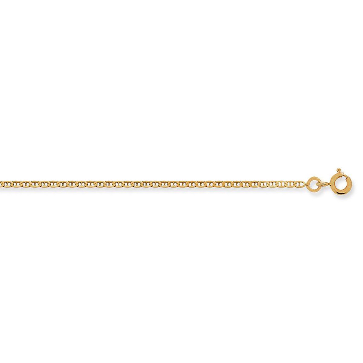 Chaîne Brillaxis maille marine 1.5 MM or 9 carats