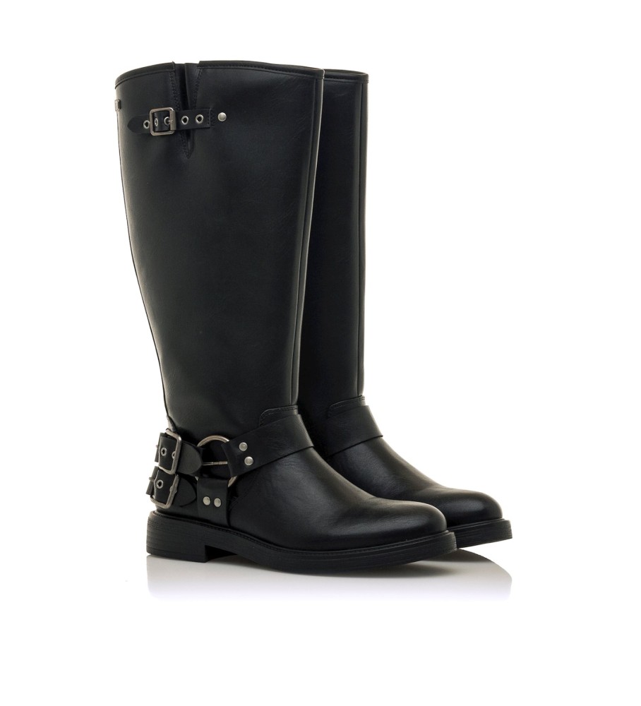 Botas Mustang marrom e preto