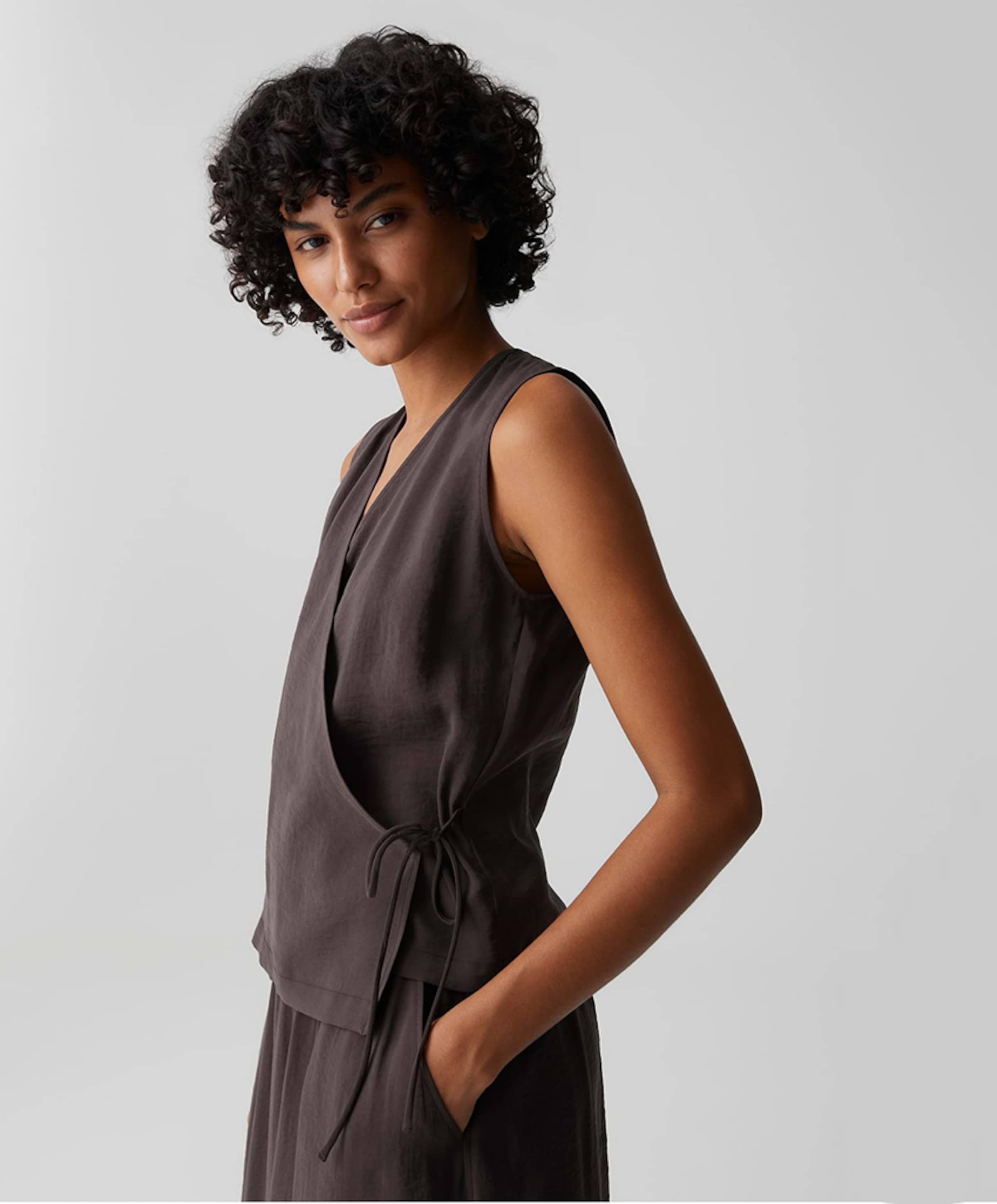 OPUS Dames top bruin