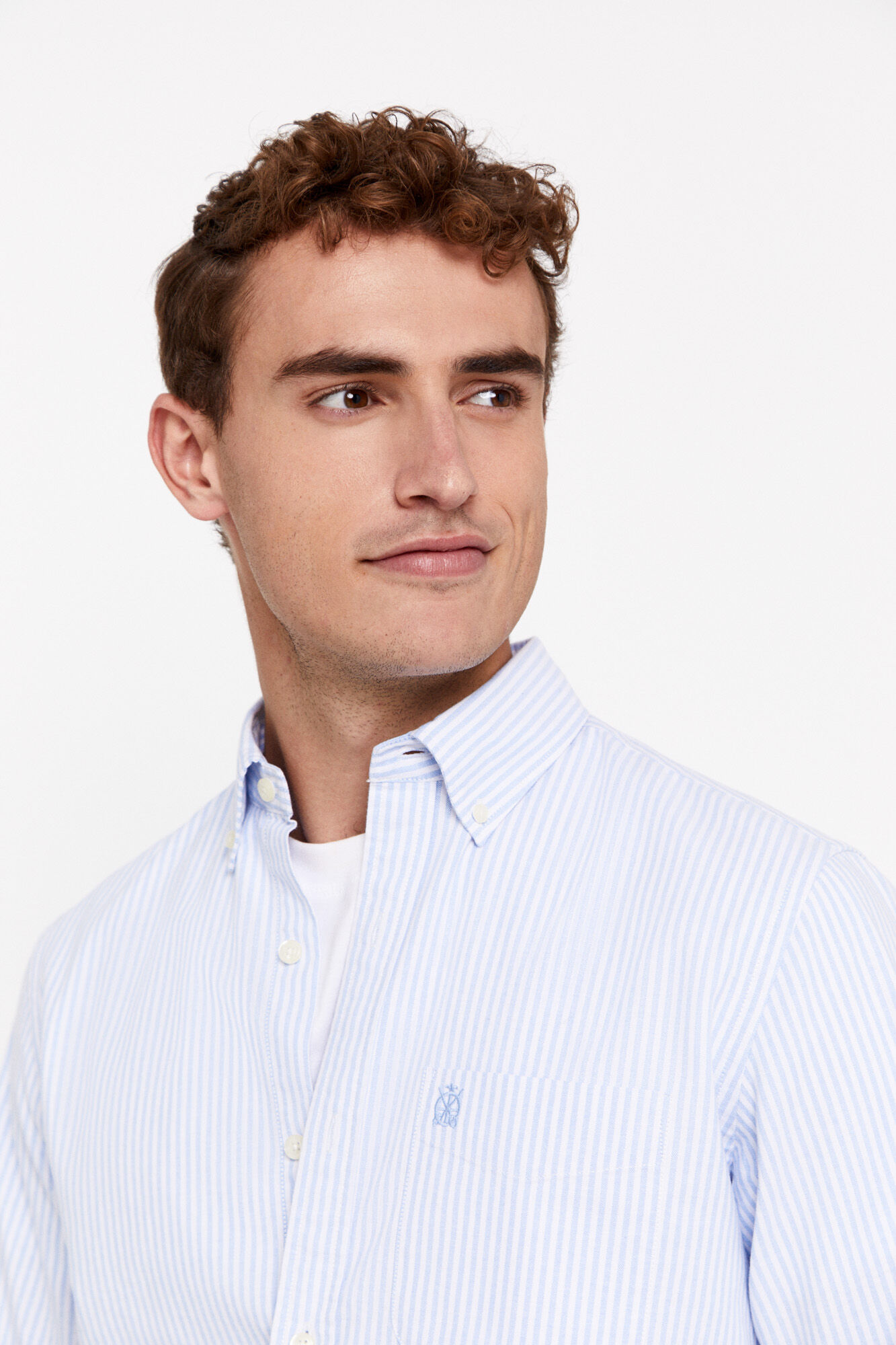 camisa oxford listrada