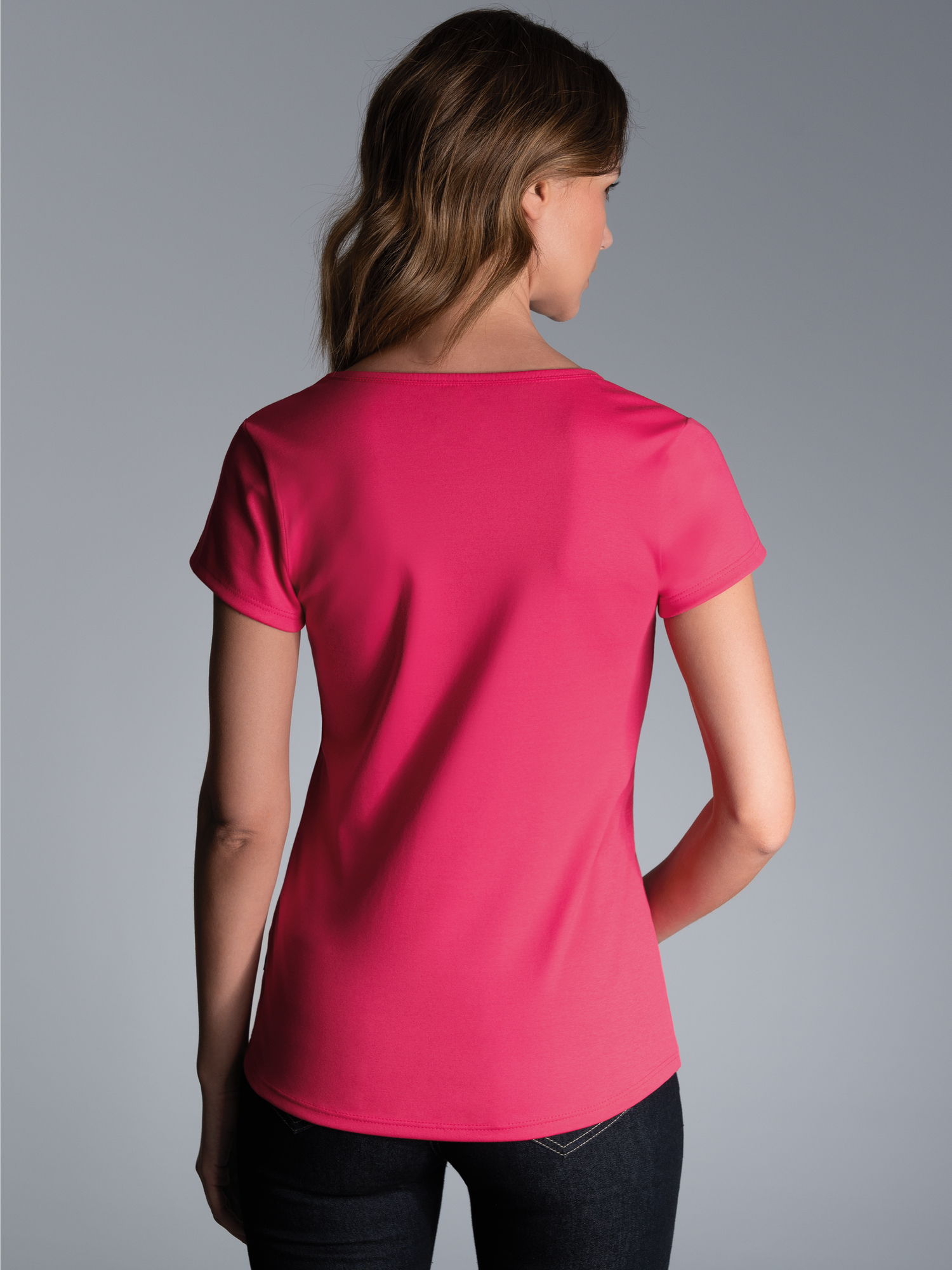 T-Shirt Glitzer-Hirsch Koralle