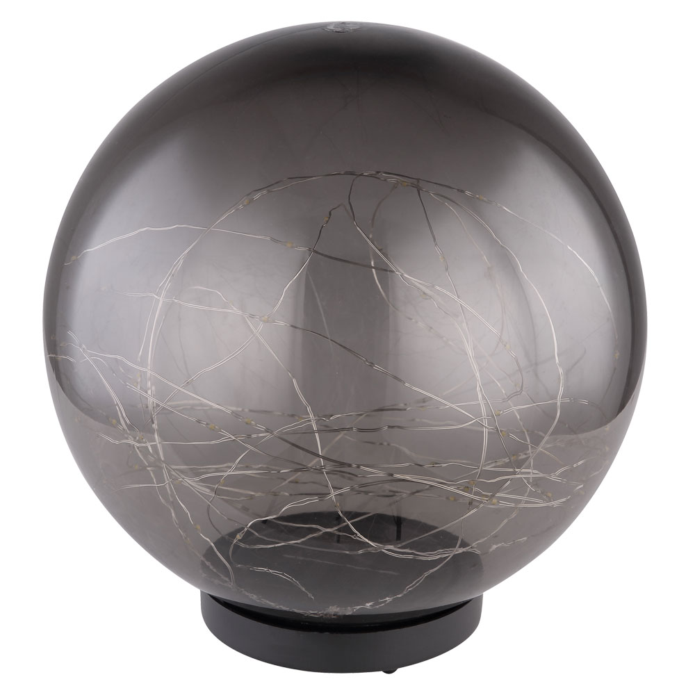 LED Solarlampe, Kugel-Form, Lichterkette, H 36 cm