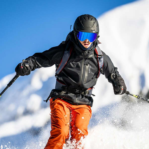 Pantalon ski de randonnée AYAQ NUNATAK HYBRID PANTS M ORANGE SUNRISE