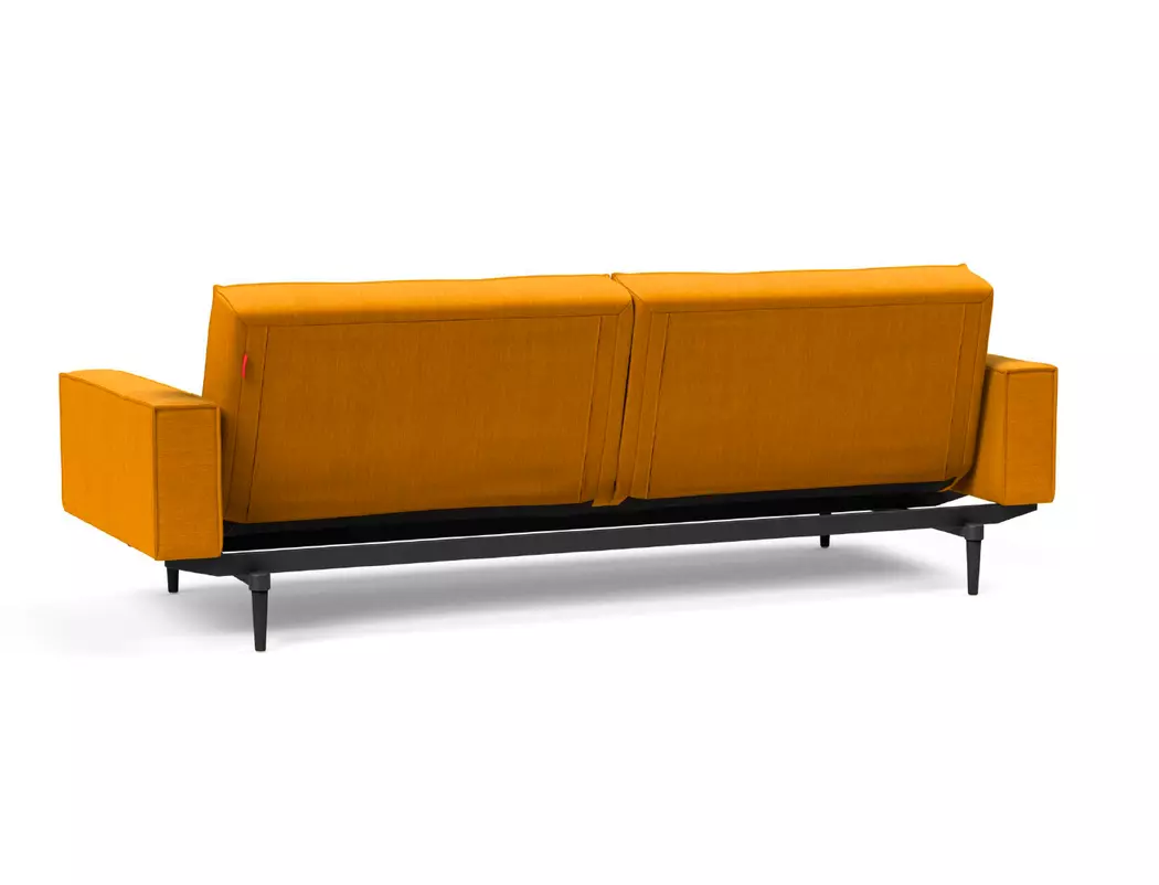 Schlafsofa mit Armlehnen Splitback Styletto schwarz