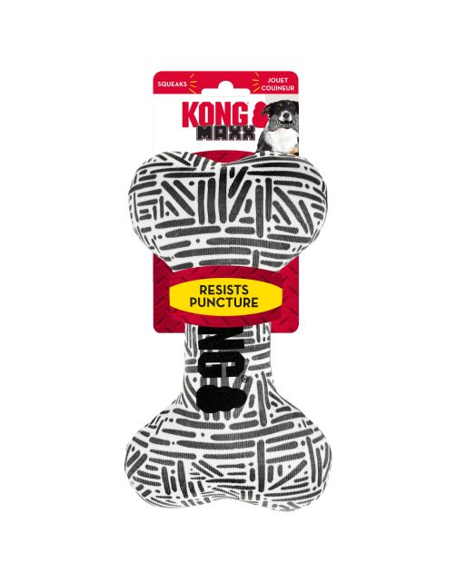 Kong Maxx Bone Wit&Grijs - Hondenspeelgoed