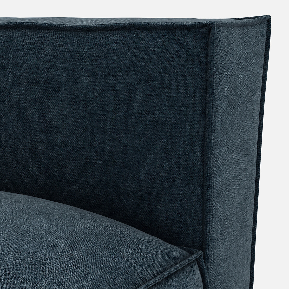 LA REDOUTE INTERIEURS<br>Sofá lounge esquerda, veludo texturizado, Seven