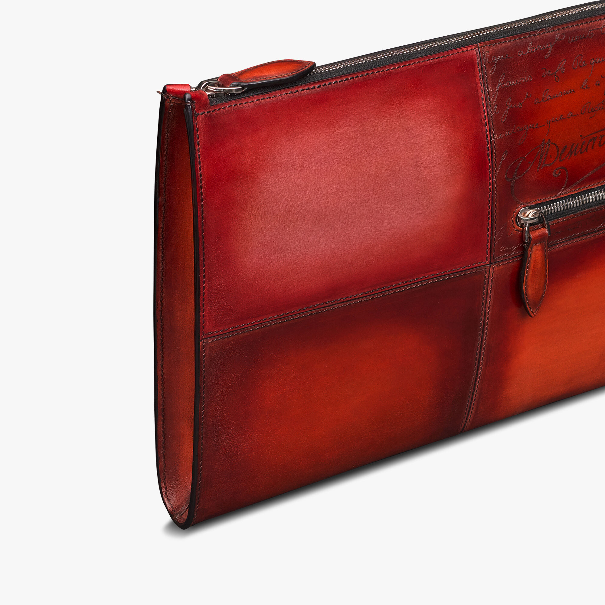 Pochette Nino TGM En Cuir Scritto