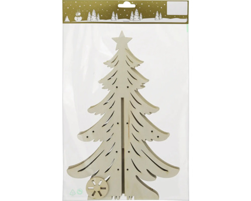 Kerstversiering, houten kerstboom