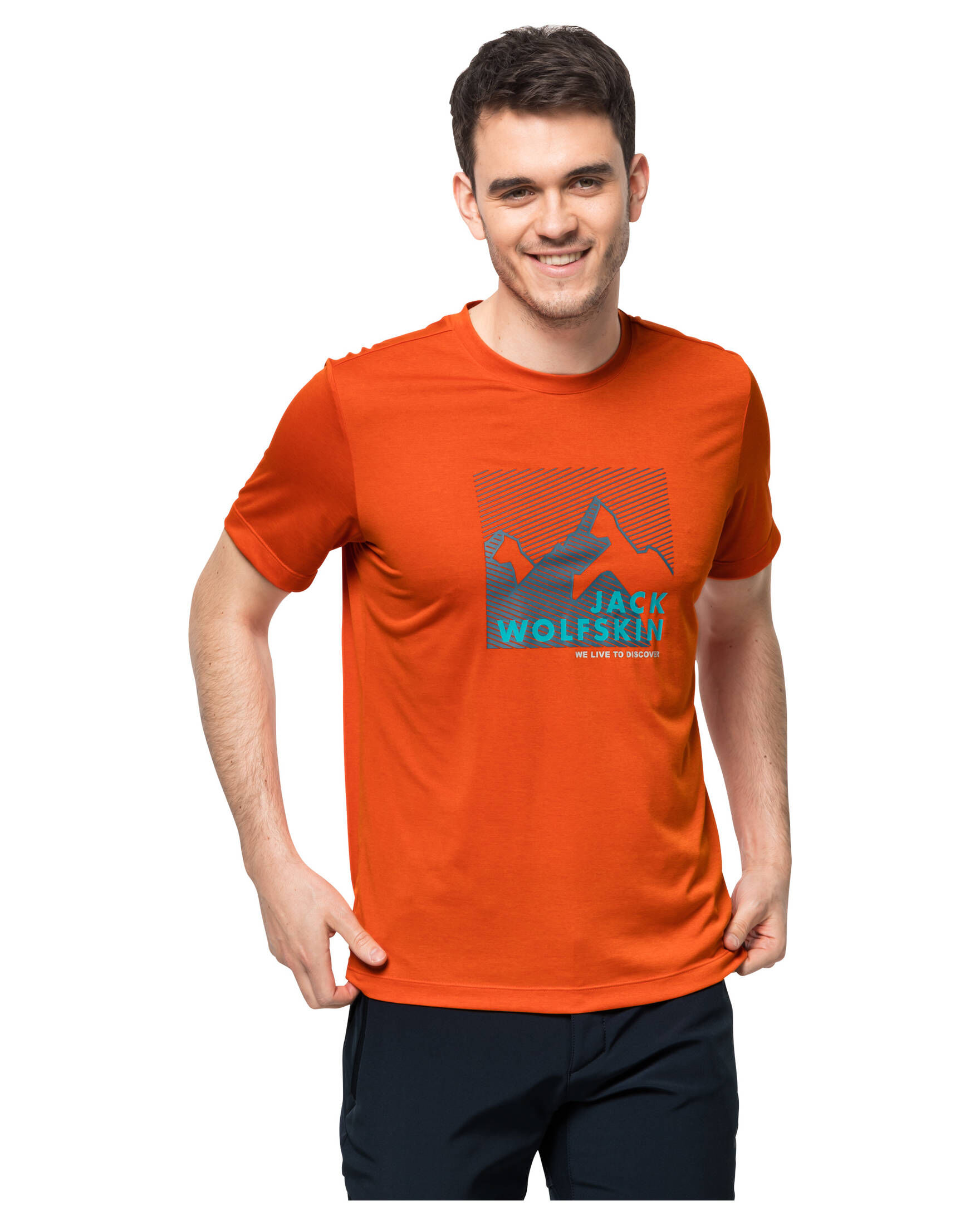 Jack Wolfskin| Herren Funktionsshirt HIKING S/S GRAPHIC T M Kurzarm