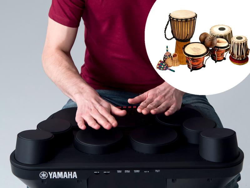 Yamaha E-Drum DD-75 Transportables und kompaktes All-in-One-Digital-Drumset