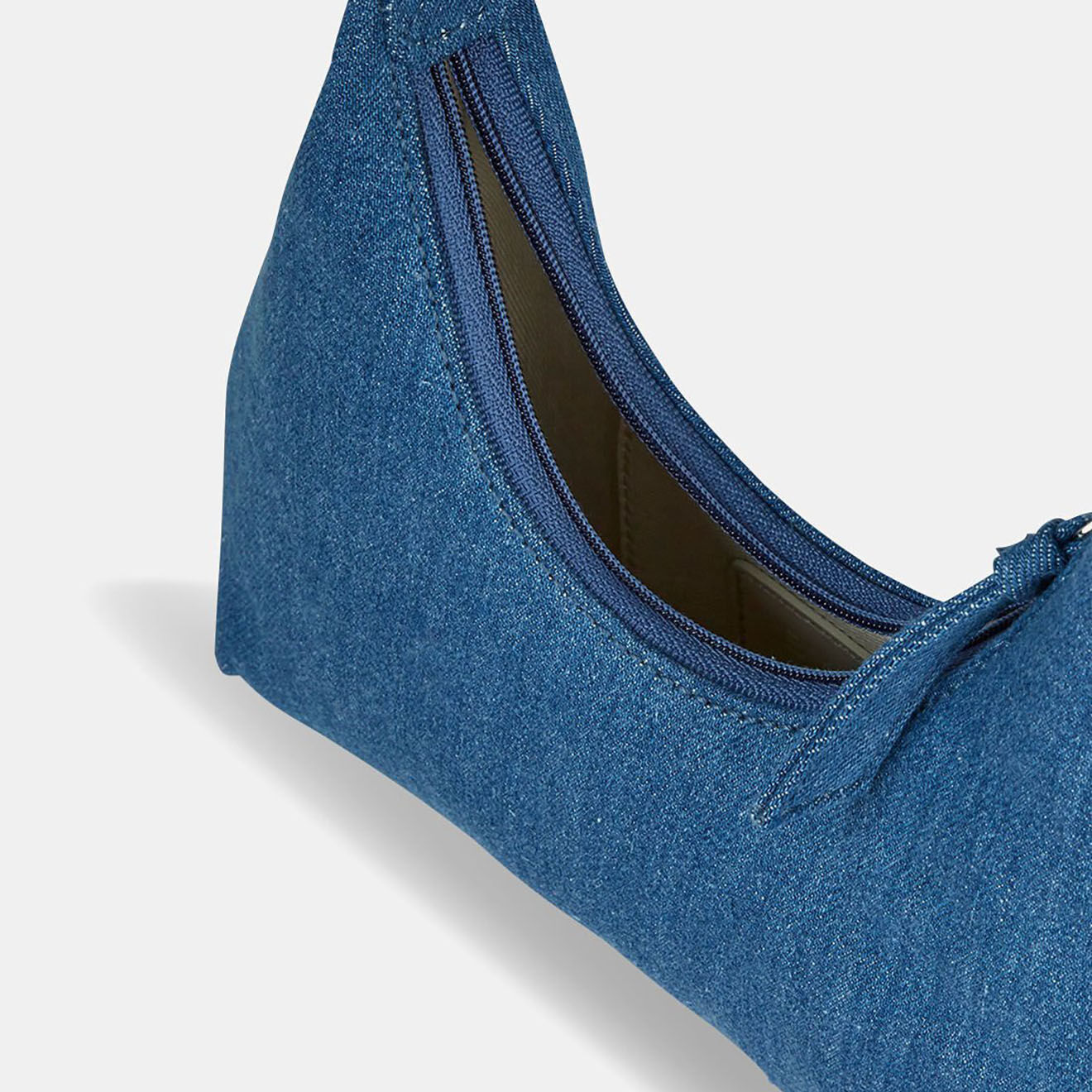 By Far Sac à main Baby Amber bleu jean - 22x25x5 cm