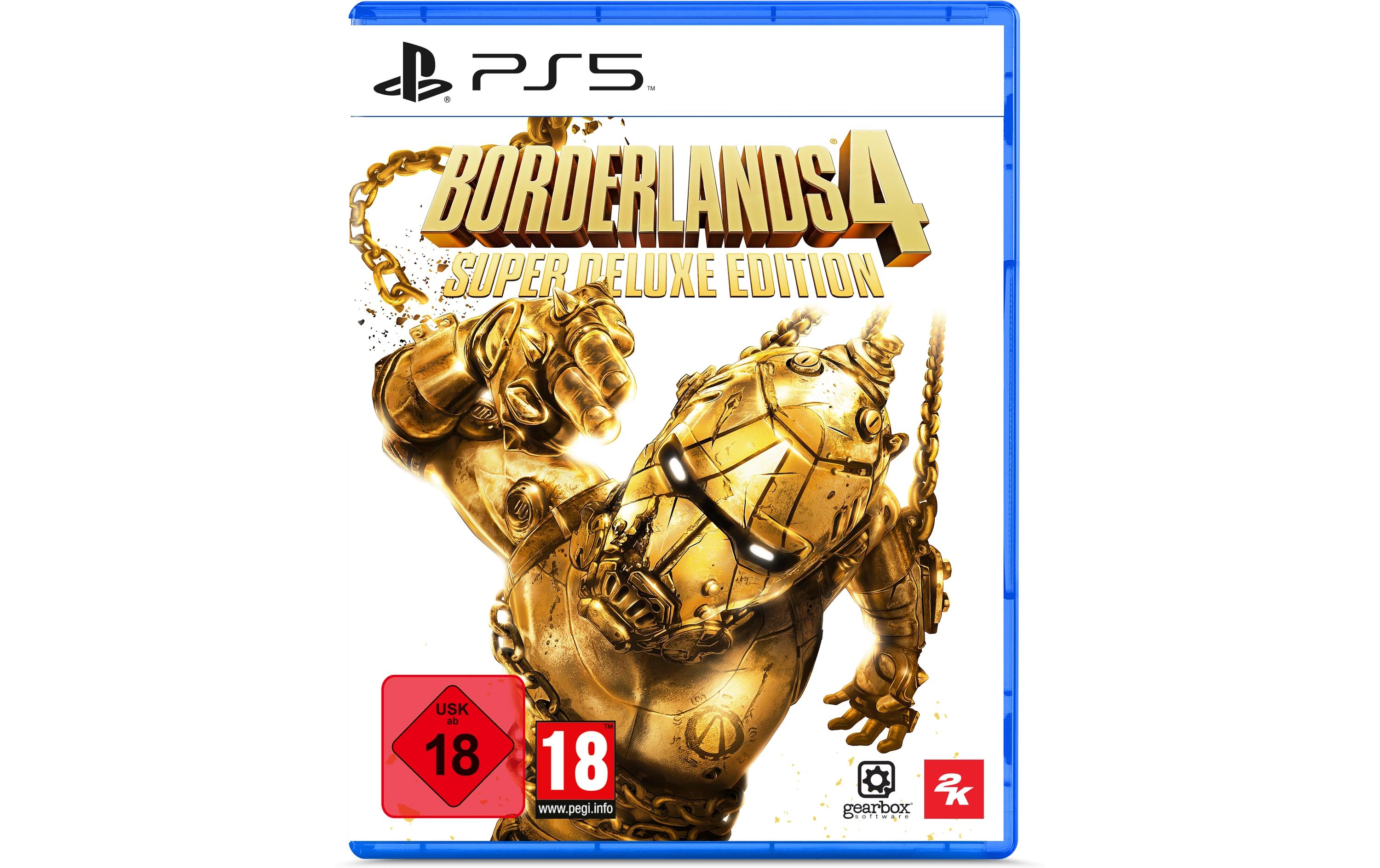 Borderlands 4 Super Deluxe Editon<br>Super Deluxe Edition mit Basisspiel, neuen Kammer-Jägern, Story- und Kopfgeld-Packs für PS5