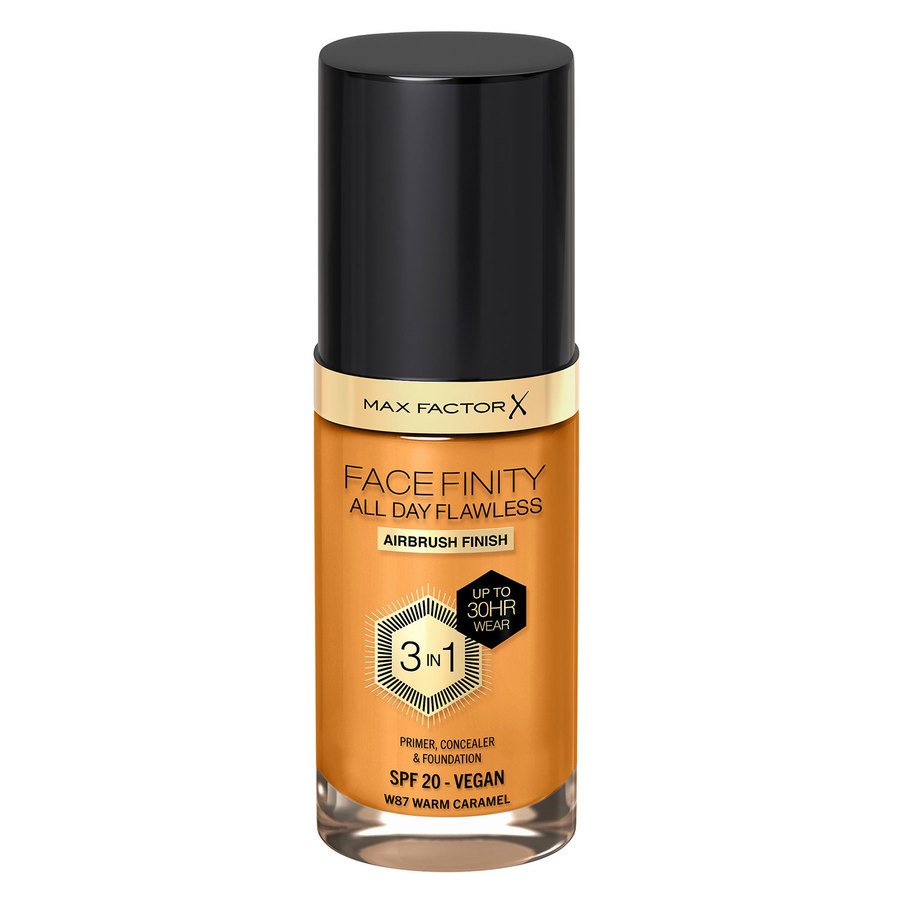 Max Factor Facefinity All Day Flawless 3-In-1 Foundation #W87 Warm Caramel 30ml