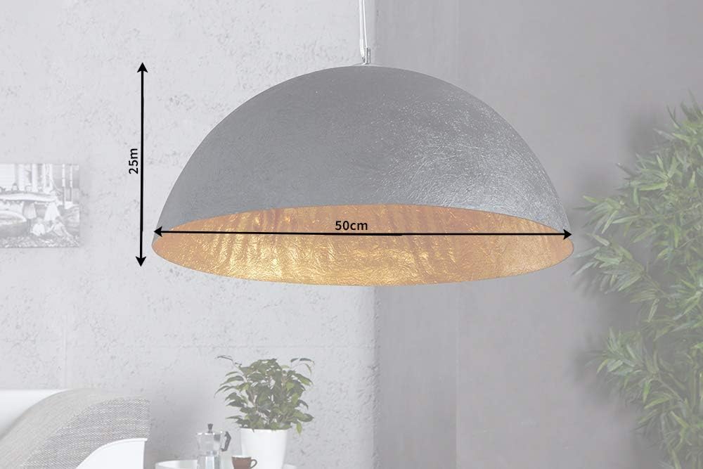 riess-ambiente.de Stylische Hängeleuchte GLOW schwarz gold 50cm Hängelampe Lampen Leuchten
