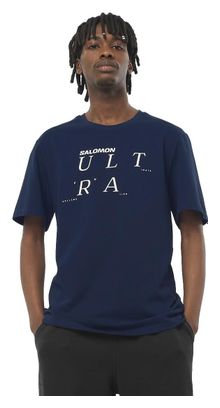 T-shirt manches courtes Salomon Ultra Logo Noir Homme