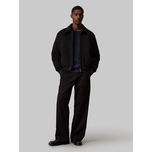 Calvin Klein Wool Blend Padded Bomber Jakke, Ck Black, XL