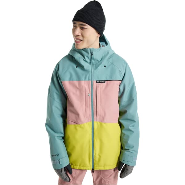 Veste snowboard BURTON M GORE PILLWLN JK ROCK LICHEN/POWDER BLUSH/SULFUR
