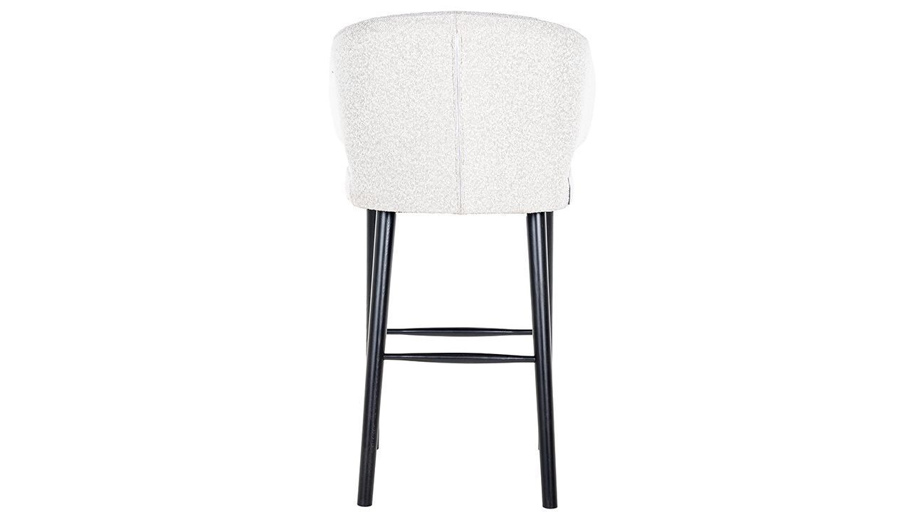 Barstoel 210675 White Bouclé Indigo B50 x D62 x H106 cm