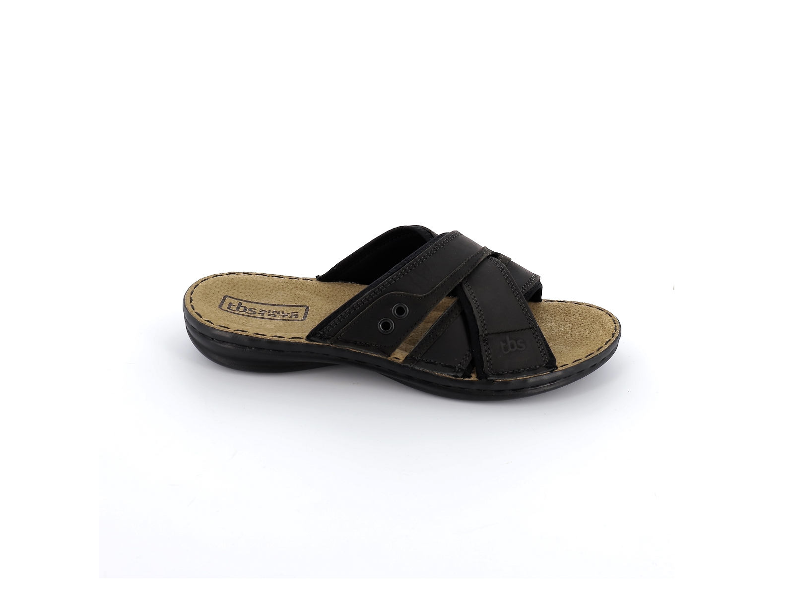 Tbs-GAETHAN Cuir gras Noir