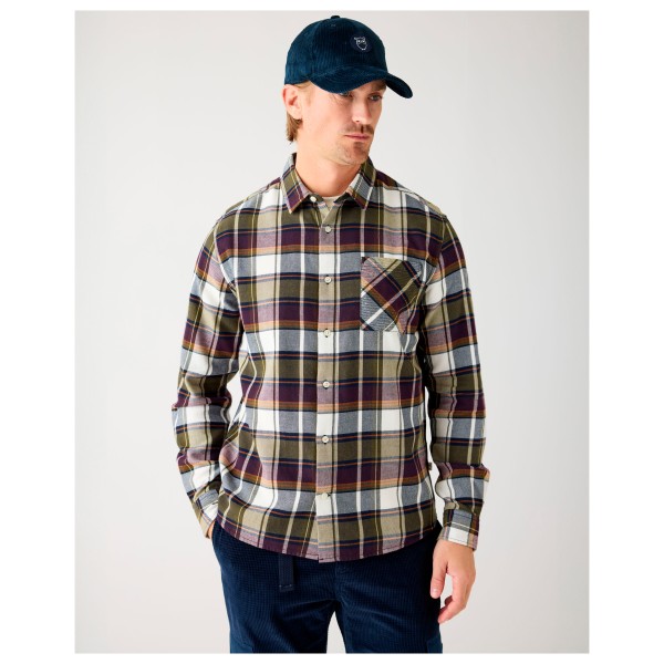 KnowledgeCotton Apparel - Regular Light Flannel Checkered - Chemise