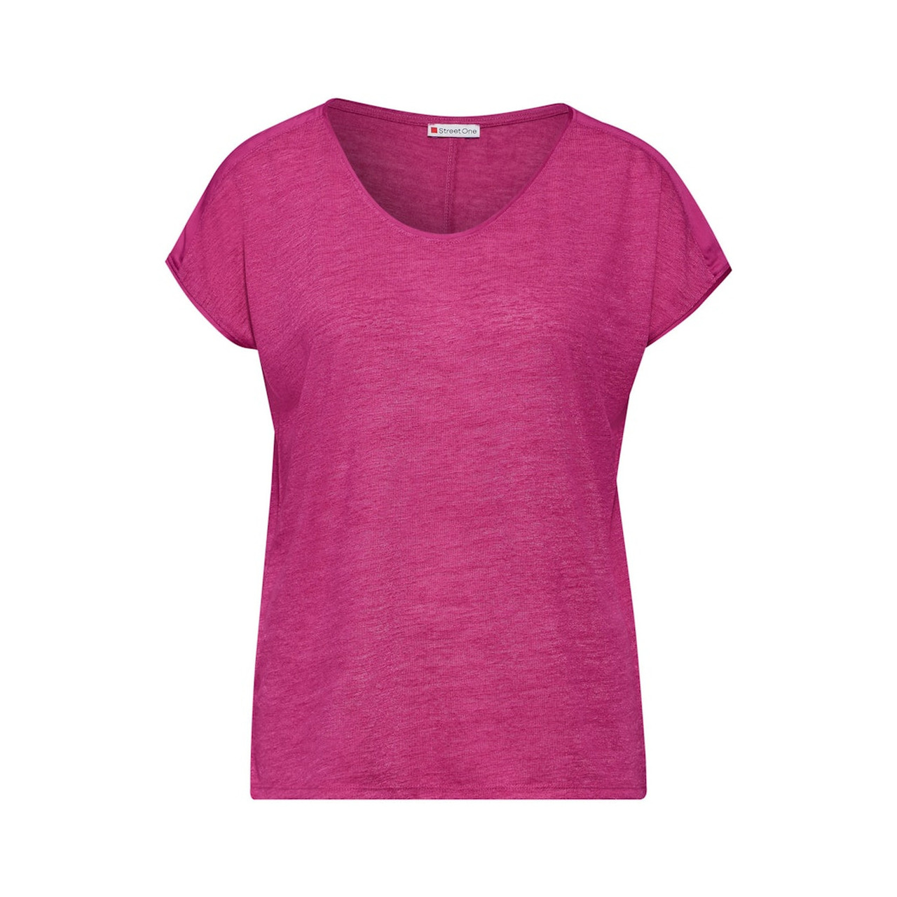 Street One LTD QR linen look shirt w.wove